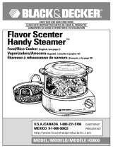 Black & Decker Flavor Scenter Handy Steamer HS800 Manual de usuario