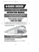 Black & Decker VPX2102 Manual de usuario