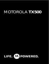 Motorola TX500 Manual de usuario