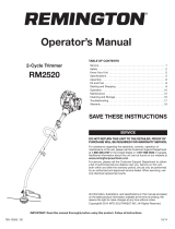 Remington RM2520 Wrangler Manual de usuario