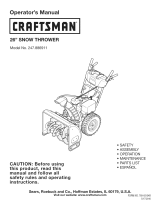 Craftsman 247.88173 series Manual de usuario