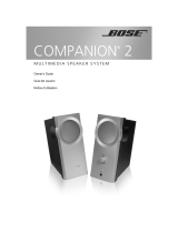 Bose COMPANION 2 Manual de usuario