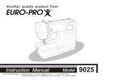 Euro-Pro 9025 Manual de usuario