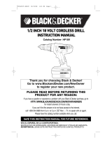 Black & Decker HP18V Manual de usuario