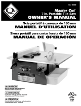 QEP Master Cut 7in. Portable Tile 60089 Manual de usuario
