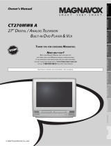 Magnavox CT270MW8 A Manual de usuario
