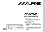 Alpine cda-7840 Manual de usuario