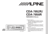Alpine CDA-7852R El manual del propietario