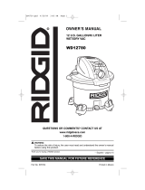 RIDGID WD12780 El manual del propietario