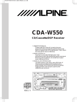 Alpine CDA-W550 El manual del propietario
