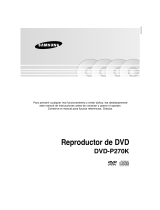 Samsung DVD-P270K Manual de usuario
