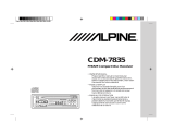 Alpine CDM-7835 El manual del propietario