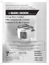 Black and Decker Appliances RC3303 Manual de usuario