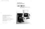 Mr Coffee DR Manual de usuario