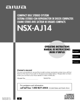 Aiwa NSX-Aj14 Manual de usuario