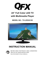 QFX TV-LED2412D Manual de usuario