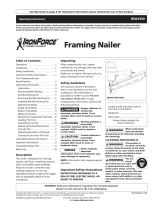 Campbell Hausfeld Framing Nailer IFN21950 Manual de usuario