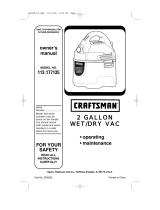 Craftsman Vacuum Cleaner 113.177135 Manual de usuario