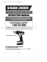 Black & Decker 2VPX VPX1212 Manual de usuario