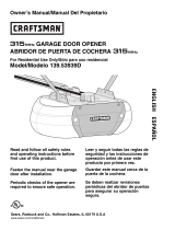 Craftsman 315 SERIES 139.53939D Manual de usuario