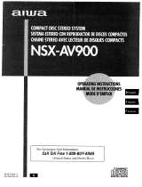Aiwa NSX-AV900 Manual de usuario