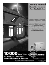 Briggs & Stratton 10000 Watt Home Generator System Manual de usuario