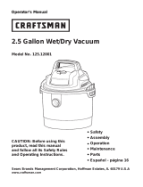Craftsman 125.12001 Manual de usuario