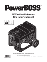 Briggs & Stratton PowerBoss PowerBOSS 5600 Watt Portable Generator Manual de usuario