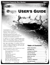 Maytag PAV-1 Manual de usuario