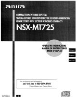 Aiwa NSX-MT725 El manual del propietario
