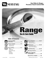 Maytag MGS5875BDS - Slide in Gas Range Guía del usuario
