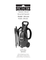 Simoniz SPD-220 Manual de usuario