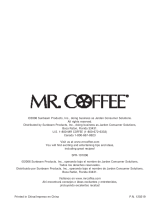 Mr. Coffee MR.COFFEE SPR-101006 Manual de usuario