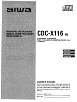 Aiwa CDC-X116 YU Manual de usuario