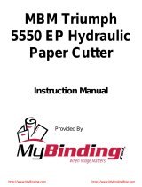 My Binding MBM Triumph 5550 EP Manual de usuario