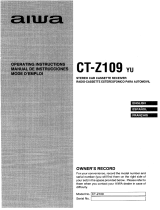 Aiwa CT-ZI09 Manual de usuario