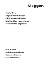 Megger AVO410 Manual de usuario