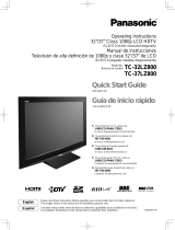 Panasonic TC-32LZ800 - 32" LCD TV Manual de usuario
