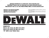 DeWalt DWE7470 Manual de usuario