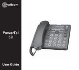 Amplicom PowerTel 58 Guía del usuario