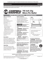 Campbell Hausfeld CHN10500 Instrucciones de operación