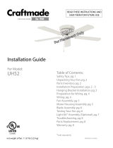 Craftmade UH52 Guía de instalación