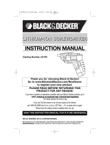 Black & Decker LI3100 Manual de usuario