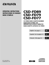 Aiwa CSD-FD77 Manual de usuario