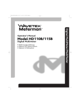 Wavetek HD110B Manual de usuario