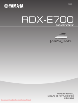 Yamaha RDX-E700 El manual del propietario