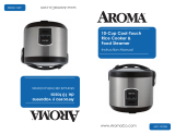 Aroma ARC-900SB 10-Cup Cool-Touch Rice Cooker and Food Steamer Manual de usuario