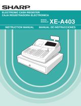 Sharp XE-A403 Manual de usuario