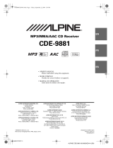 Alpine CDE-9881 Manual de usuario