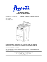 Avanti G2003CSS Manual de usuario